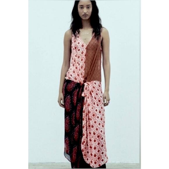 Zara The Samora Dress Size XS Sleeveless Boho Maxi NWT - Picture 3 of 12